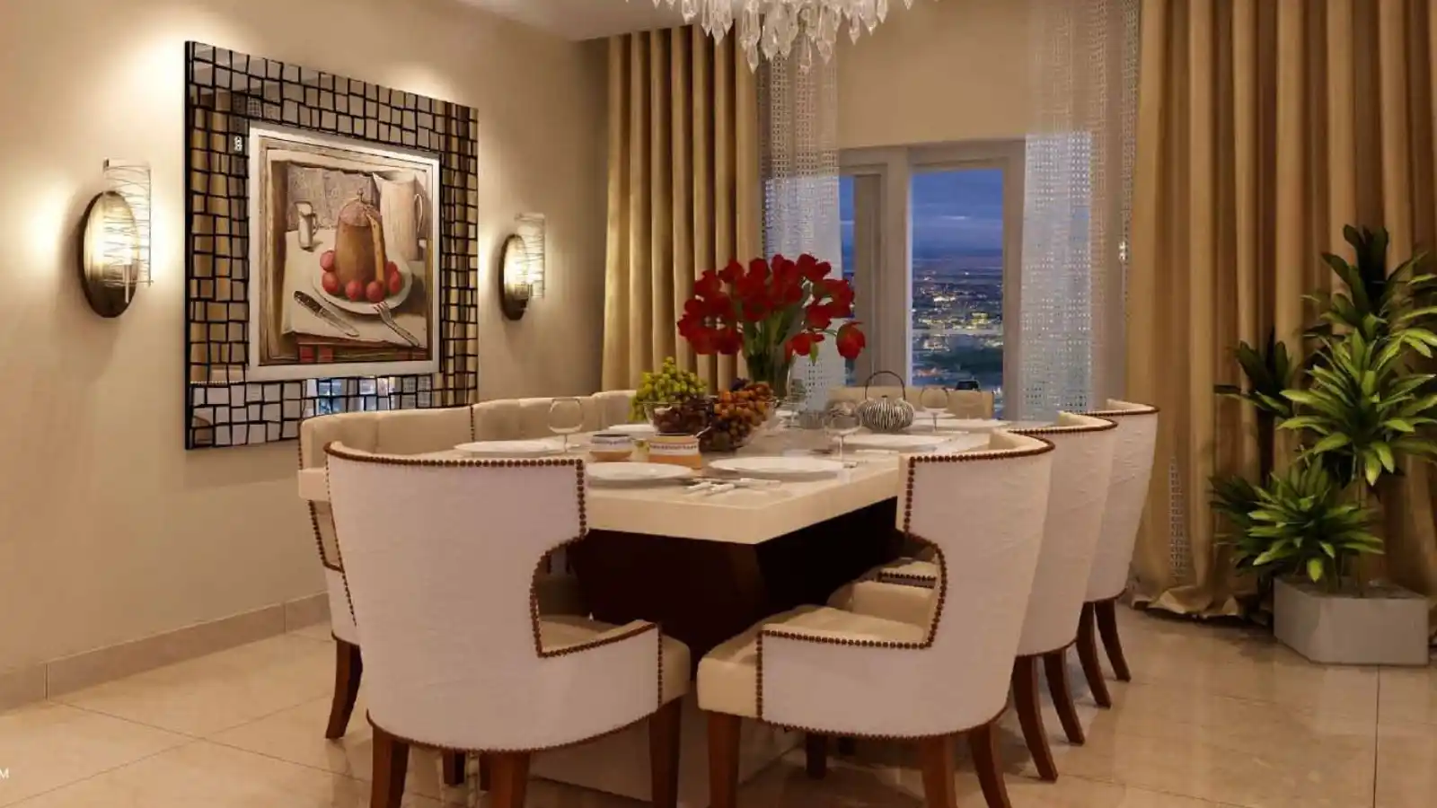 DLF-Ultima-Apartments-In-Sector-81-Gurgaon-Dinner-Hall